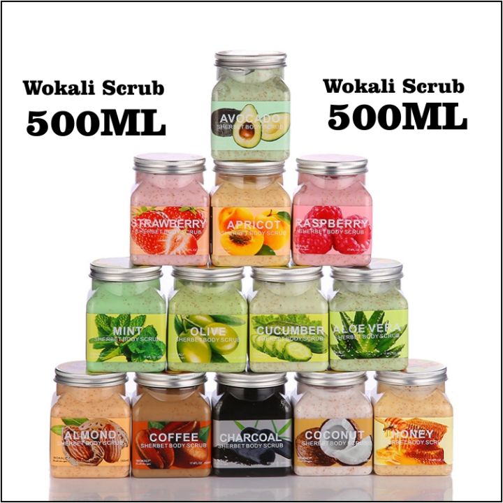 Wokali All Flavors Orignal Body Scrub 500ML Pack