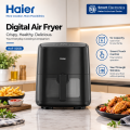 Haier HAF50DB 5L Digital Air Fryer | Smart Touch Control | 6 Auto Menus | 360° Hot Air Circulation | See Through Window | Non Stick | Black. 