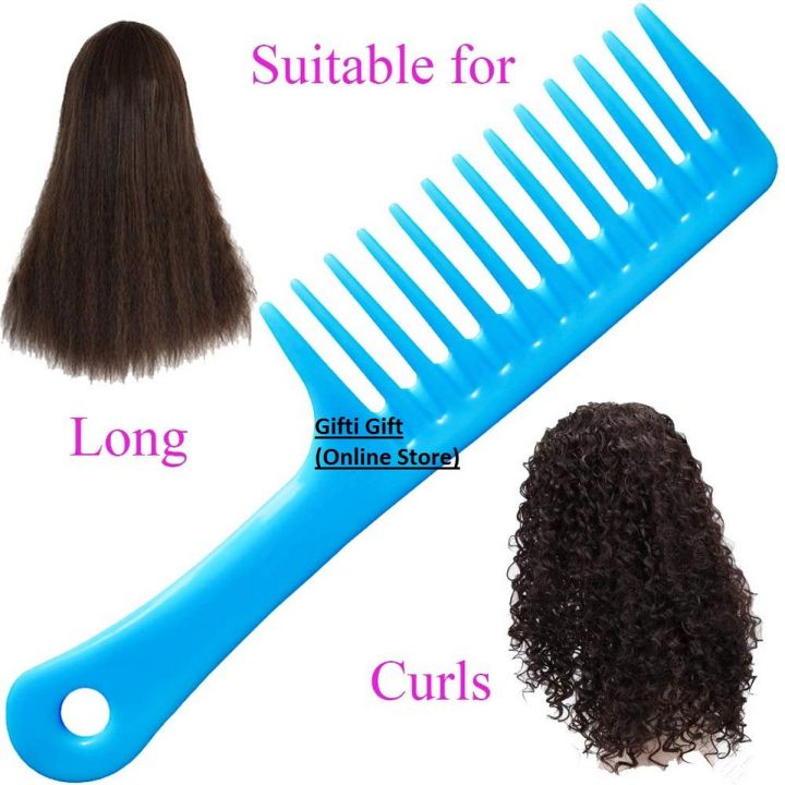 Big Tooth Hair Combs | Comb Straightner For Girls and Boys| Hair Comb Straightner | Wide Tooth Comb Wet Hair Tangling Big Tooth Plastic Comb Curly Hair Comb Hair Brush