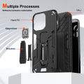 For Motorola Moto G14 Case Hard With Stand Magnetic Shockproof Protective Back Cover Case. 
