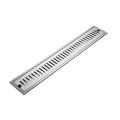 Rectangular Linear Shower Floor Drain Long Linear Drainage Channel Drain for Hotel Bathroom Kitchen Floor 20cm. 