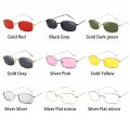 Unisex Rectangle Metal Frame Sunglasses Fashion Small Retro Shades UV400 Sun Glasses Eyewear for Men Women Goggles. 