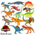 3 / 6 Pcs Set - Large Size 6 inch - Big Wild Rubber Dinosaur Jurassic Park Animal Action Figure World Jungle Zoo Toys Set - Mini Tiny dinosaurs Animals For Kids Boys Girls Fun Playing Prank Play Toy. 