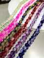 50pcs Glass Crackle Beads – 70 Plus Colors of 8mm Round Shape Beads – Superior Eye-Catching Glitter Shine Multicolor Mix for Jewelry Making. 