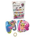 LOL THEME HAPPY BIRTHDAY BANNER WITH RIBBON. 