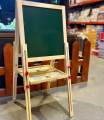 KIDS WOODEN DOUBLE SIDED LEARNING AND DRAWING BOARD WITH EASELS. 