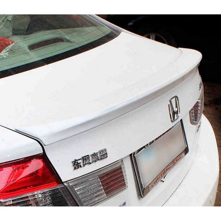 Honda Civic 2013-2014-2015-2016 OEM Style Trunk Spoiler Fibreglass Painted (White)