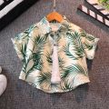 New 0-5 year old boy' clothing et  ummer beach baby boy hort leeved hirt et caual printing hirt two piece uit. 