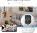 EZVIZ Smart Home Camera TY1 Full HD 1080 Model CS-TY1-B0-1G2WF WiFi CCTV Camera with Motion Detection | Smart Tracking | Two Way Talk | Smart Night Vision | Sleep Mode and MicroSD Card Slot Alexa Voice Control Features. 