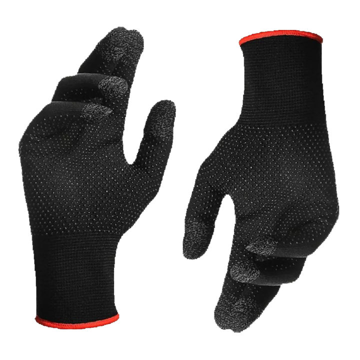 ENRG Full Hand Pubg Gloves Pair Triggers Fire Button Anti-Sweat Breathable Thumb Gloves Sleeve With Extra Grip for Gaming And Daily Use