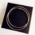 Simple round hoops earings for girls women 55mm. 
