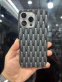 NEW WOOVEN CASE Breathable Matte Silicone Soft Grid Case for Iphone 11 pro max /12 pro max /13 pro max /14 pro max /15 pro /15 pro max Full Protection Case Elegant Anti-Scratch Case Cover. 