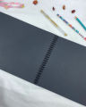 Black Scrap Book Spiral - 17 Sheets Card Paper - A4,A5 And A6 Sizes - By Paper Cuts Paper Products. 