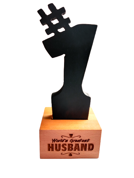 The "World's Greatest Husband Wooden Award" – Delight your husband with this heartfelt gift, perfect for birthdays, anniversaries, and special occasions, expressing your love and admiration in a meaningful way.