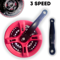 Bicycle Crank Set bicycle Gear Set Crank Set with chains cover for variable speed mountain bike crank set Bicycle chain ring crankset for cycle 3 speed. 