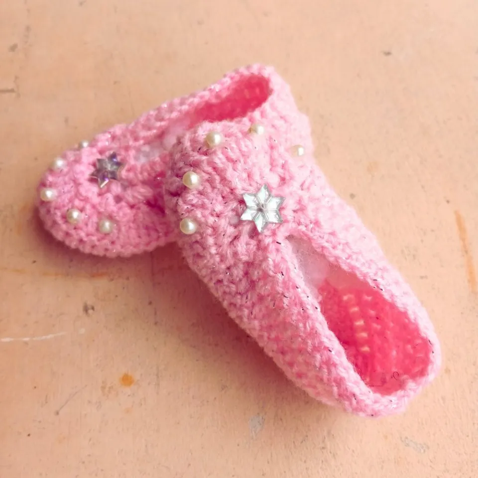 Pack of Newborn Baby Girl Handmade Shoes Socks for Baby Girl
