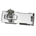 Plating Self Locking Security Hasp Staple 2 Keys Cabinet Lock Drawer Padlock. 
