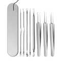 Professional beauty tools 8Pc Whitehead & Blackhead Removal Tool Set – Premium Stainless Steel Facial Extractor Kit for Acne, Pimple & Comedone Removal – Professional Beauty Skin Care Tools for Face Cleaning & Treatment. 