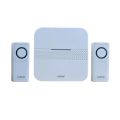 Wireless Door Bell with Separate Ringtones on Dual button Black - Long Range Upto 30m. 