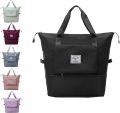 Large Capacity Folding Travel Bag, Travel Lightweight Waterproof Carry on Luggage Bags with Fixed Strap, Dry and Wet Separation Foldable Travel Duffel Bag for Weekender Overnight Sports Gym Bag. 