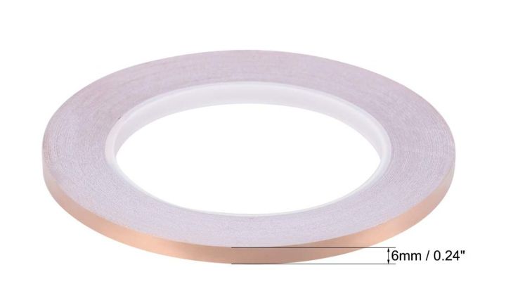 Copper foil conductive tape adhesive EMI 6mm 30M