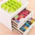 Pack of 4 Drawer Organisers, Drawer Dividers, Closet Organizer, Size 11 x 3 Inch home decor wardrobe short box clothes dividers plastic box for storage adjustable Drawer Organizer Board Storage Boxes. 