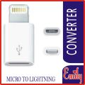 Android Micro USB to Lightning Charging and Data Converter Adapter ● Android Micro USB to Iphone Lightning Charging and Data Converter Adapter ● This Micro USB Adapter lets you connect an iPhone, iPad, or iPod with Lightning connector. 