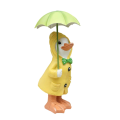 2PACK Dilly and Dally Garden Ducks Kit with Detachable Umbrella Garden Ornaments Outdoor Novelty Standing Sculpture Set. 