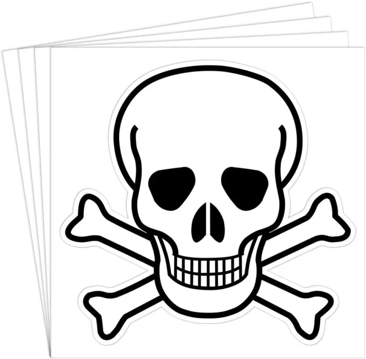 dealzEpic%20-%20Die%20Cut%20Skull%20and%20Crossbones%20Sign%20Symbol%20-%20Self%20Adhesive%20Peel%20and%20Stick%20Vinyl%20Decal/Cool%20Laptop%20Sticker%20-%203.94%20x%203.94%20inches%20%7C%20Pack%20of%204%20Pcs%20-%20Image%204