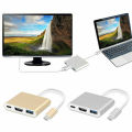 New Type C USB 3.1 to USB-C 4K HDMI USB 3.0 Adapter 3 in 1 Hub For Note books. 