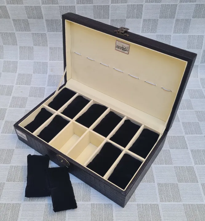 Artificial%20Leather%2012%20Slots%2012%20Grids%20Watch%207%20Pen%20Organizer%20Box%20Watch%20Organizer%20Case%20-%20Image%203