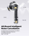 soundpeats air 5 wireless bluetooth earbuds with touch sensor control tws rapid charging case led display high quality sound bass boosted noise cancelling sweatproof stereo audio. 