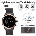 3pcs Clear Film Tempered Glass Screen Protector For Fossil Gen5 Q Smart Watch Clear Protector Film Or Fossil Gen5 Qy. 