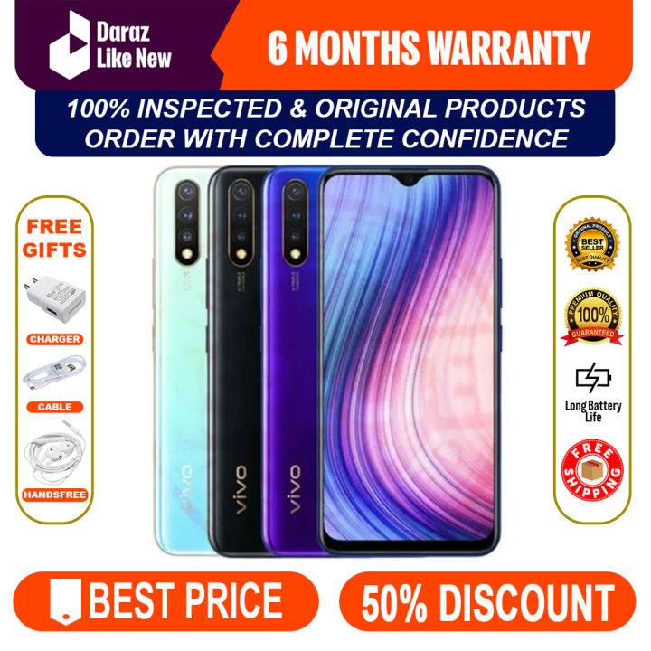 Imported Original Vivo Y19 Mobile | 100% INSPECTED | 8GB RAM | 256GB ROM(STORAGE) | Fingerprint | 5000mAh Battery | Dual Sim PTA Approved | BEST FOR ADULT AND KIDS BOTH | Android 9 | Just Like New Condition | With Box, Fast Charger, Cable & FREE Handsfree