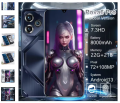 Pova 6 Pro Smartphone 22GB+2TB 7.3 inch Large Screen 8000mAh 4G 5G Dual SIM Cellphone 108MP Camera 10 Core Chip Super Game Phone. 
