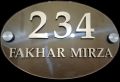 Acrylic plastic name plate. 