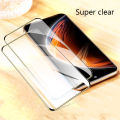 Biruiqu 2Pcs For Infinix Zero X X Pro 9H 2.5D Full Cover Tempered Glass Screen Protector Film Black. 