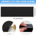 Zishfas Stain-resistant Stair Runners Non-slip Self Adhesive Stair Mat Washable Wear-resistant Step Rug for Safety Noise Reduction Contrast Color Wood Design Stain Resistant Floor Pad Buyers' Choice. 