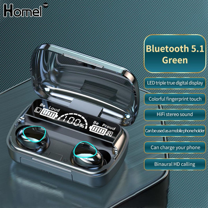 M10 Mini Bluetooth Ear Phone Wireless Earphones Sport Ear Buds IPX7 Headset HD Stereo Noise Cancelling Waterproof Ear Phones Earbuds for Smartphones