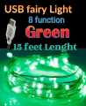 USB fairy light  8 function usb wire 15 feet length.. 