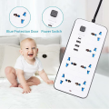 Smart Universal Extension Board Multi Power Plug With 6 Power Sockets + 3 USB Ports Plug + 1 Type C For Electronics Mobile Charging Adapter With 1.8 Meter Heavy Duty Copper Wire White. 