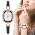Elegant Rectangle Watches Women Fashion Luxury Shell noodles Quartz Wristwatches Casual Female Leather Watch Montre Femme. 