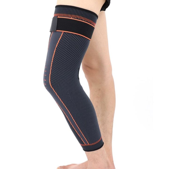 %E3%80%90HOT%E3%80%91%201%20Pcs%20Compression%20Knee%20Support%20Pads%20Orange%20Lengthen%20Stripe%20Sport%20Sleeve%20Protector%20Elastic%20Long%20Kneepad%20Brace%20Volleyball%20Running%20-%20Image%202