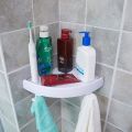 Techmanistan Multipurpose Quick Fix Corner Triangle SnapUp Stable Easy Wall Shelf for Bathroom Kitchen Room Space Saver Rack, Drawing room, Living room. 