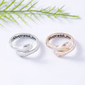 Wholesale Hug Ring Adjustable I Love You Forever Couple Hugging Rings For Women Men. 