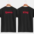 Personalized Printed T-Shirts for Couples Lovers husband wife Girlfriend boyfriend - Customize with Your Name in English or Urdu - Message your name if you want t shirt with your own name - Summer T shirts for boys girls ladies men gents couple. 