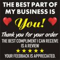 Pack of 100 Pcs Thank You For Your Order Stickers to Grow Business. 