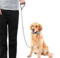 Metal Dog Leash, Chew Proof Dog Chain Leash Heavy Duty Sturdy Pet Dog Leash with Padded nylon handled by cool&clean (Large). 