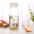 GLASS PITCHER 1.1 LITER Jug with lid 1.1 LITER   Water and Juice Glass Jug Pitcher with lid, 1-Pcs, 1.1-Liter, Hot Cold Water Pitcher Water Jug, Iced Tea, Milk and Juice Beverage Carafe, Lemon Jug. 