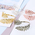 Metal Greek Roman Laurel Leaf Bracelet Armband Upper Arm Cuff Armlet. 